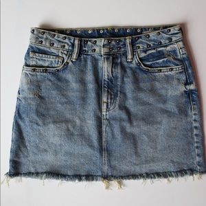 All Saints Denim Skirt